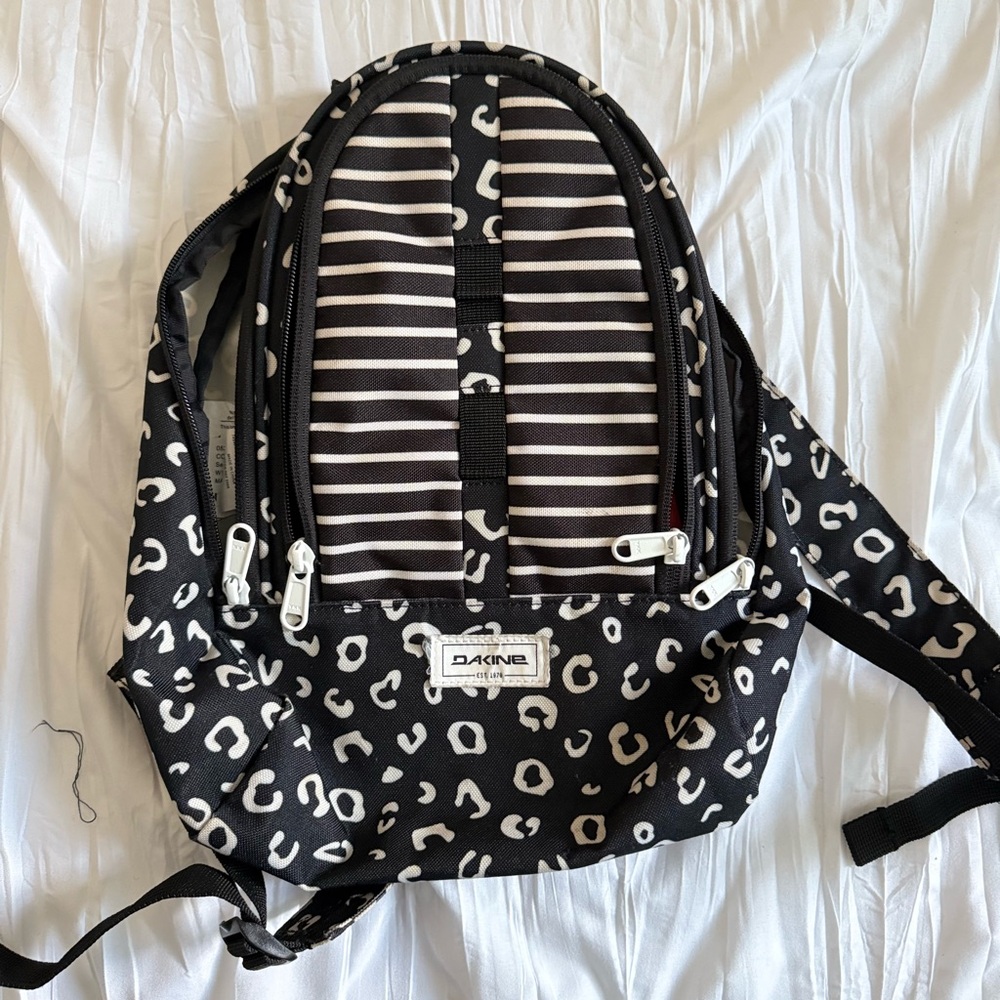Dakine Black and White Patterned Backpack